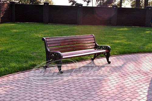 Скамейка чугунная «Тишь».  �15